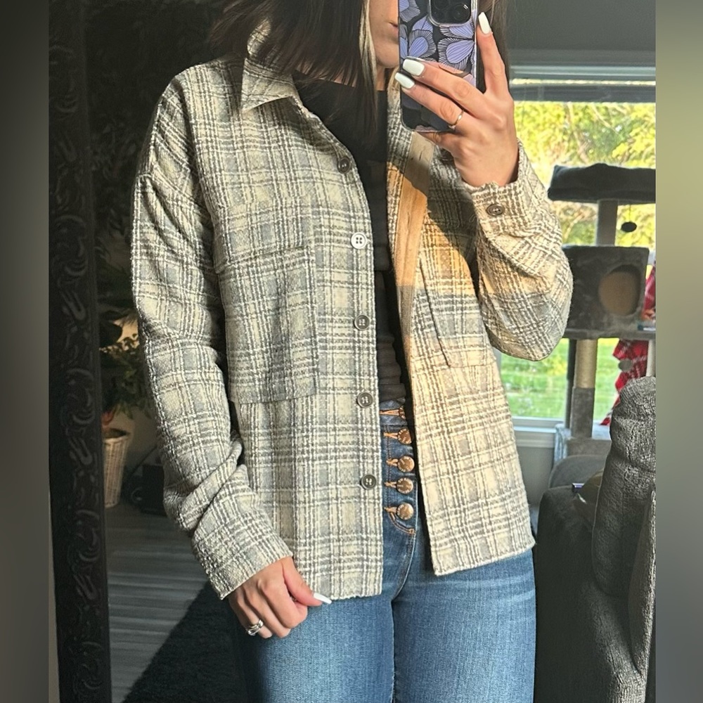NWT Brushed Tweed Jacket Size M